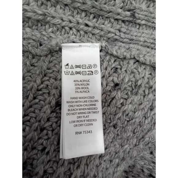 Ruby Moon sz sm gray crop sweater wool blend - Picture 8 of 16